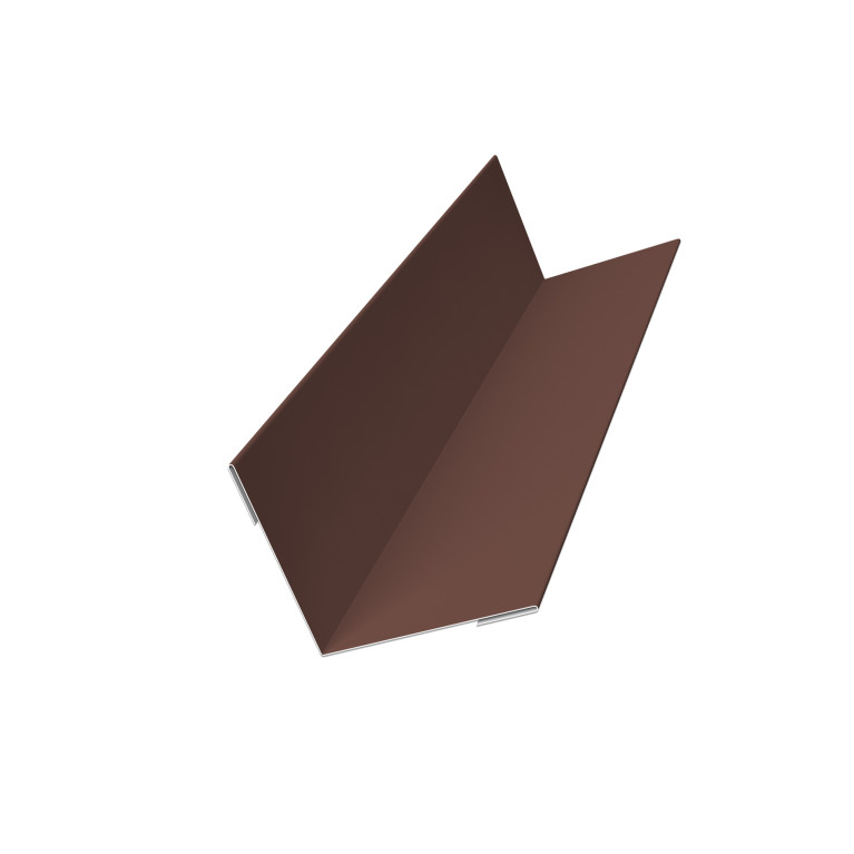 Угол внутренний Dacha ФПЛ 0,45 PE с пленкой RAL 8017 шоколад (1,25) ШК
