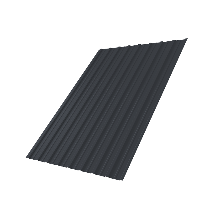 Профнастил С10A 0,45 Drap TwinColor RAL 7024 мокрый асфальт