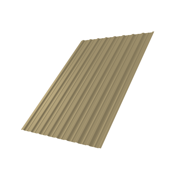 Профнастил С10A 0,45 PE RAL 1014 слоновая кость