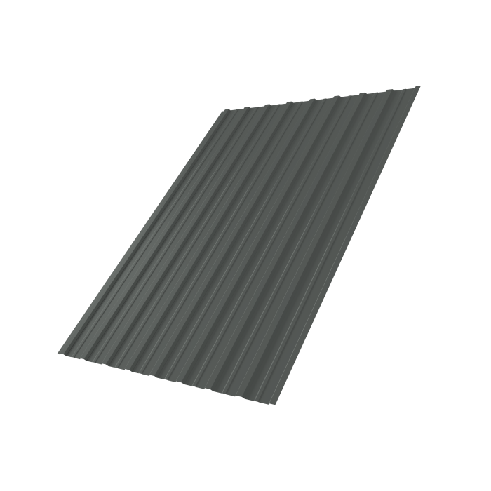 Профнастил С10A 0,45 PE RAL 7005 мышино-серый