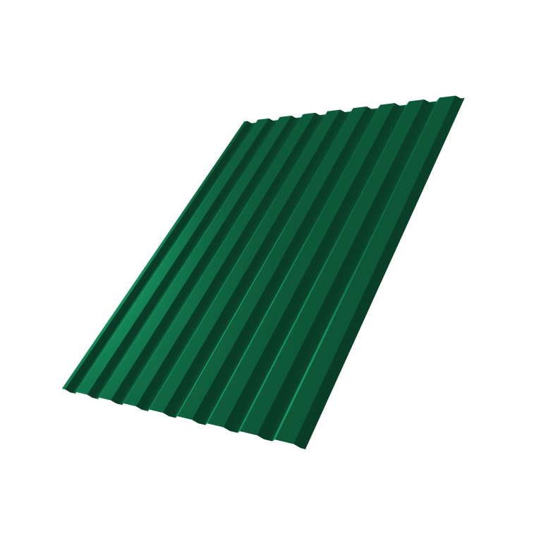 Профнастил С20A 0,5 Satin с пленкой RAL 6005 зеленый мох