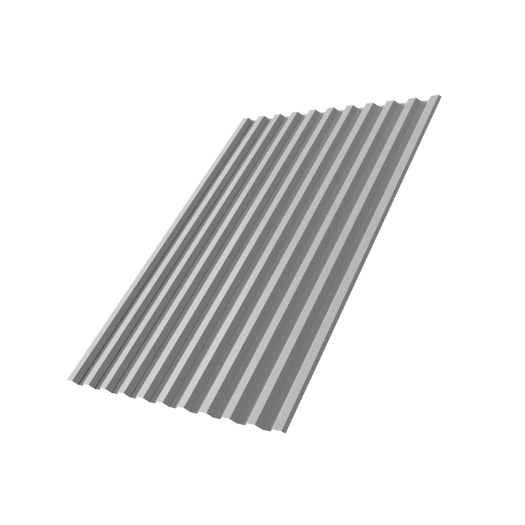 Профнастил С21R 0,45 Drap TX с пленкой RAL 7047 телегрей 4