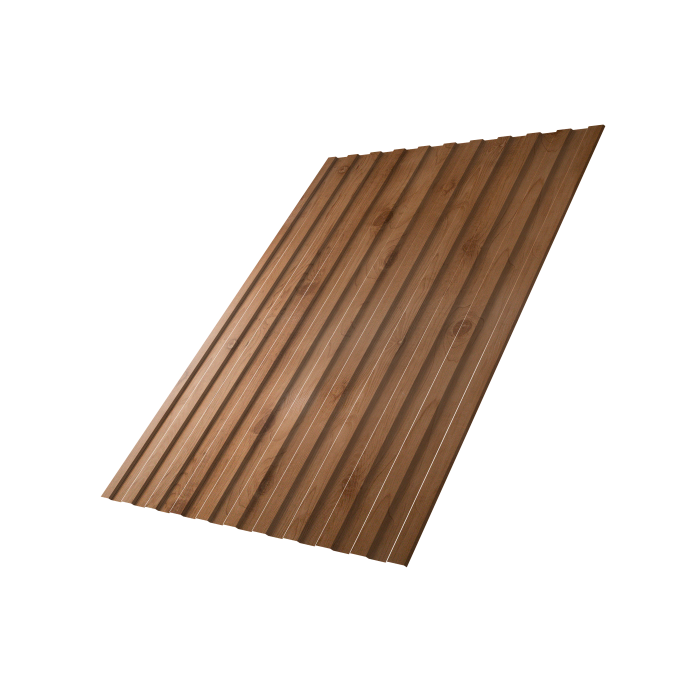 Профнастил С8A v01 0,45 Print Premium с пленкой Pine Wood Fresh