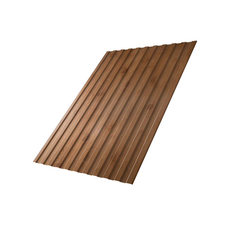 Профнастил С8A v01 0,45 Print Premium с пленкой Pine Wood Fresh