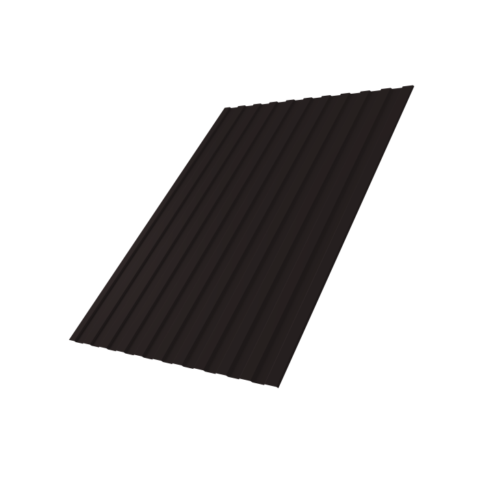 Профнастил С8A v01 0,5 Satin Matt TX RAL 9005 черный