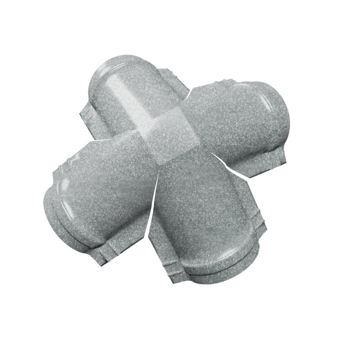 Четверник конька полукруглого 0,45 Zn