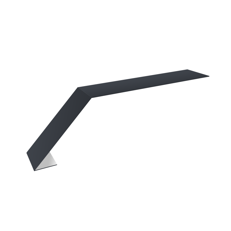 Планка карнизная для мягкой кровли 100х60 0,45 Drap RAL 7024 мокрый асфальт (3м)