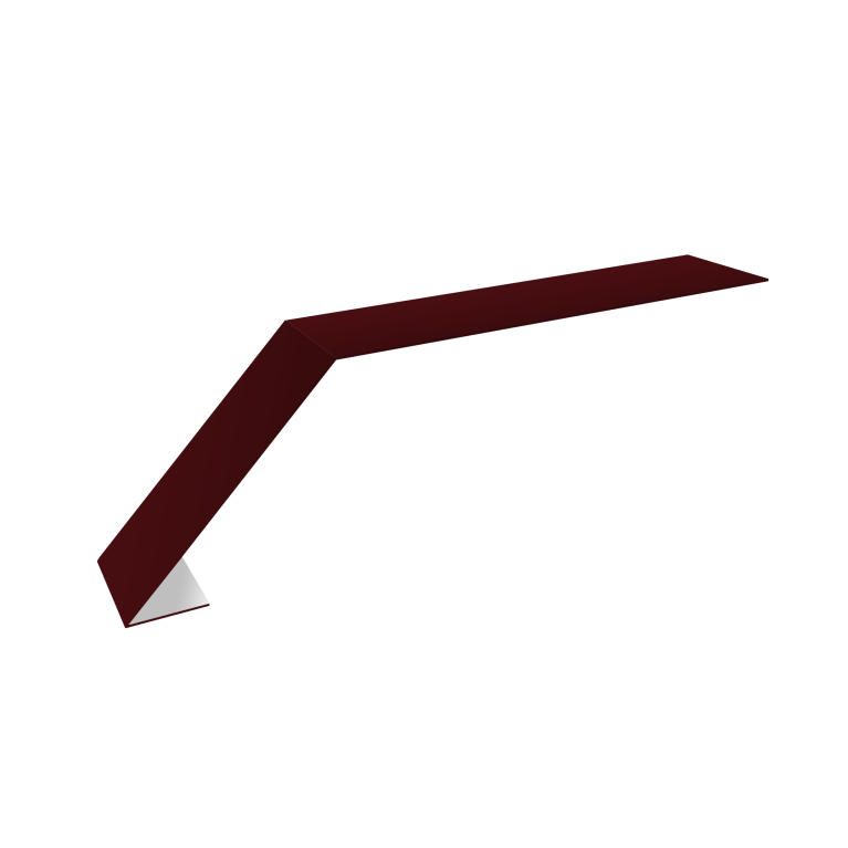 Планка карнизная для мягкой кровли 100х60 0,45 Drap TR RAL 3005 красное вино (3м)
