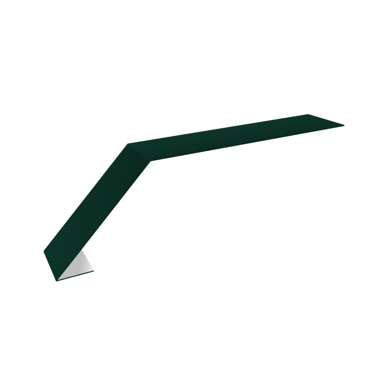 Планка карнизная для мягкой кровли 100х60 0,45 Drap TX RAL 6005 зеленый мох (2м)