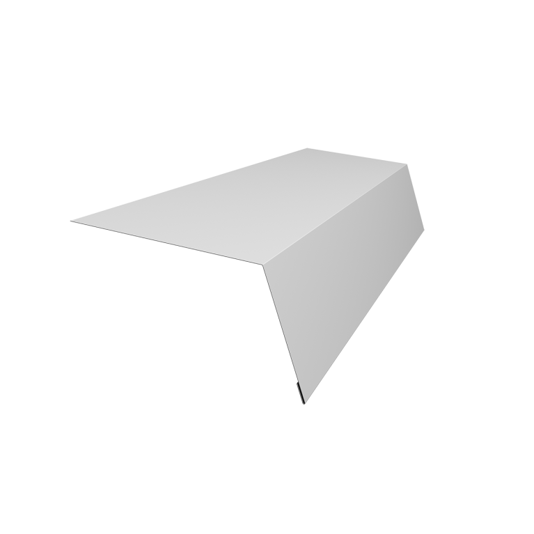 Планка карнизная для мягкой кровли 100х65 0,45 Drap TX RAL 7004 сигнальный серый (3м)