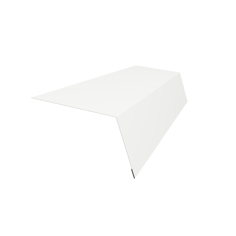 Планка карнизная для мягкой кровли 100х65 0,45 Drap TX RAL 9003 сигнальный белый (3м)