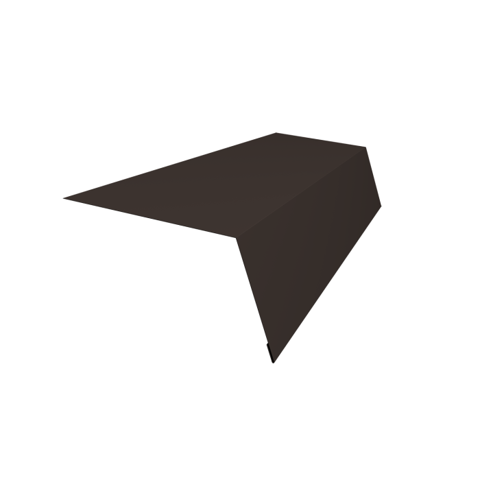 Планка карнизная для мягкой кровли 100х65 0,45 Drap TX RR 32 темно-коричневый (3м)