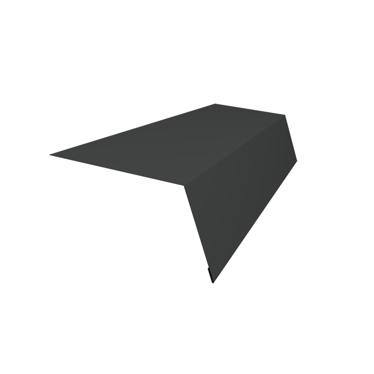 Планка карнизная для мягкой кровли 100х65 0,5 Drap RAL 7016 антрацитово-серый (2м)