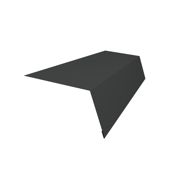 Планка карнизная для мягкой кровли 100х65 0,5 Drap RAL 7016 антрацитово-серый (3м)