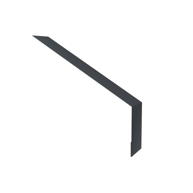 Планка карнизная для мягкой кровли 135х50 0,45 Drap TR RAL 7024 мокрый асфальт (2м)