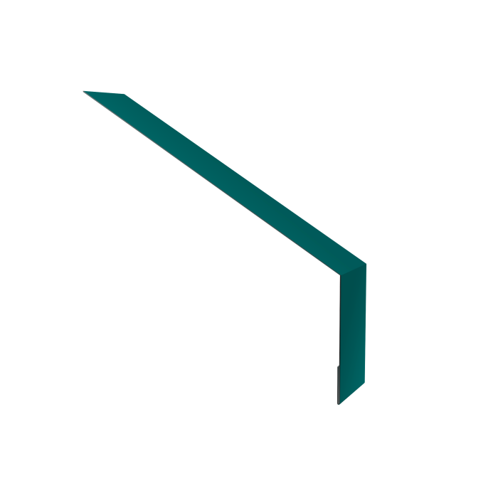Планка карнизная для мягкой кровли 135х50 0,45 PE с пленкой RAL 5021 водная синь (3м)