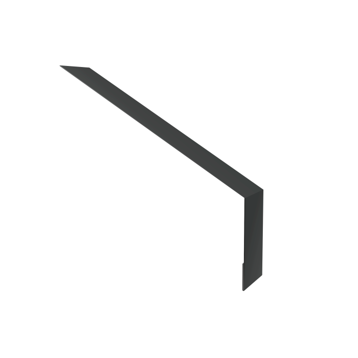 Планка карнизная для мягкой кровли 135х50 0,5 Drap RAL 7016 антрацитово-серый (3м)