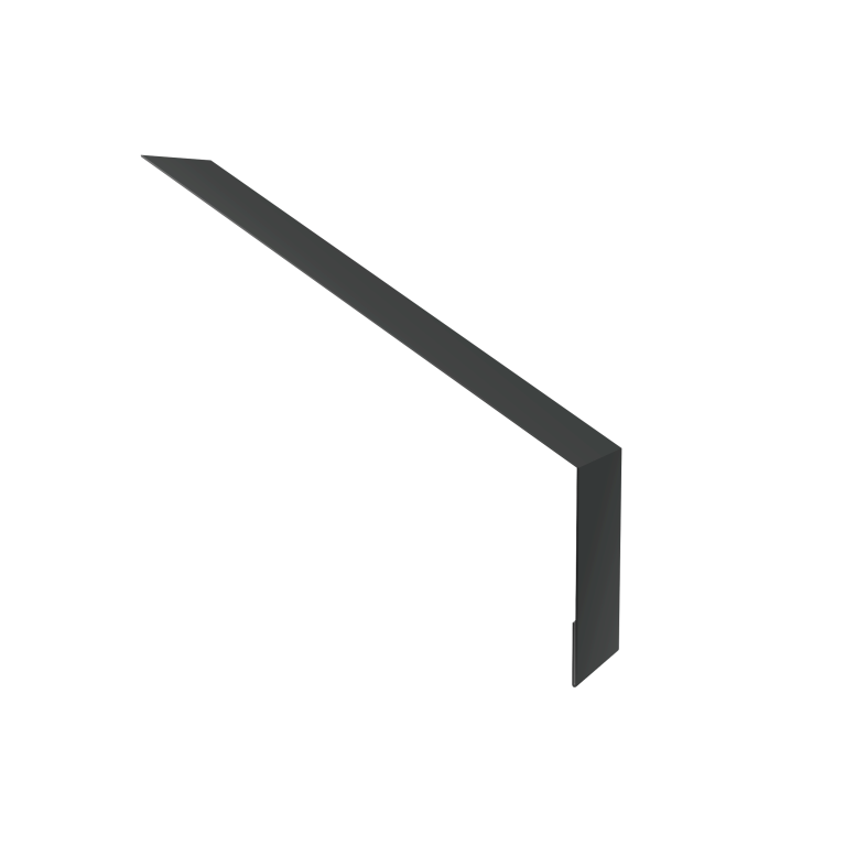 Планка карнизная для мягкой кровли 135х50 0,5 Drap RAL 7016 антрацитово-серый (3м)