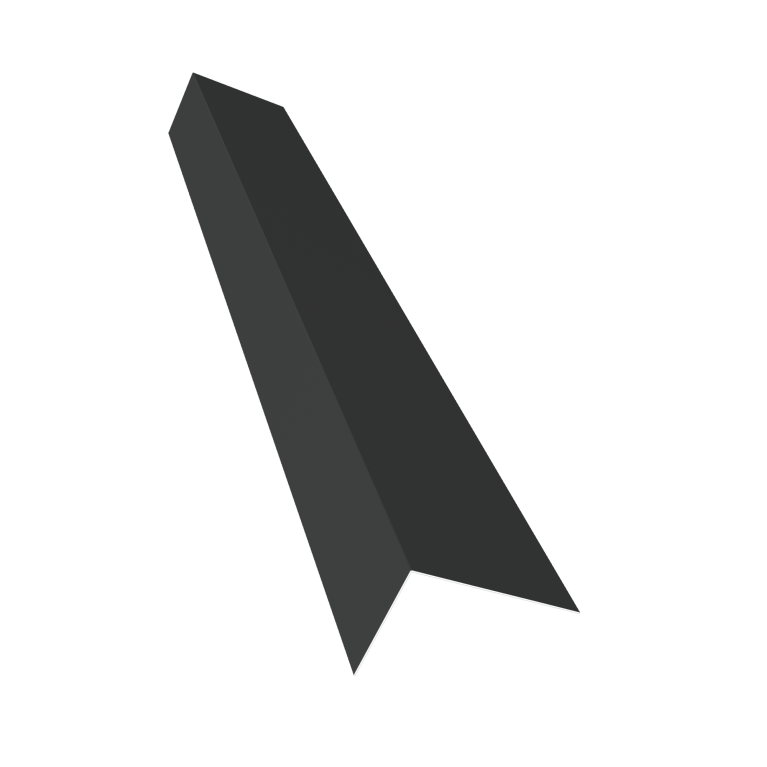 Планка на коньковый аэратор 30х20 Фартук S8 0,45 Drap TX RAL 7016 антрацитово-серый (2м)