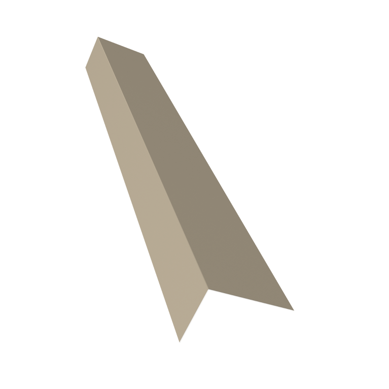 Планка на коньковый аэратор 30х20 Фартук S8 0,45 PE с пленкой RAL 1015 светлая слоновая кость (3м)