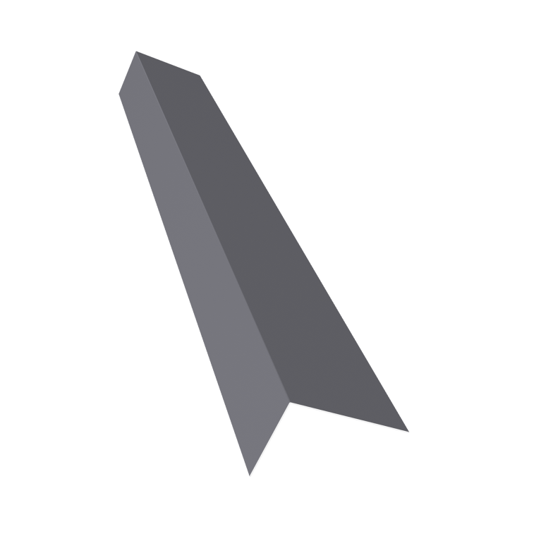 Планка на коньковый аэратор 30х20 Фартук S8 0,5 PE с пленкой RAL 7004 сигнальный серый (3м)