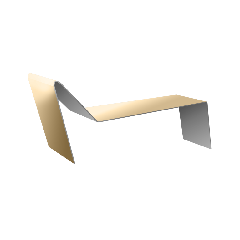 Планка примыкания для мягкой кровли 0,4 PE с пленкой RAL 1014 слоновая кость (2м)