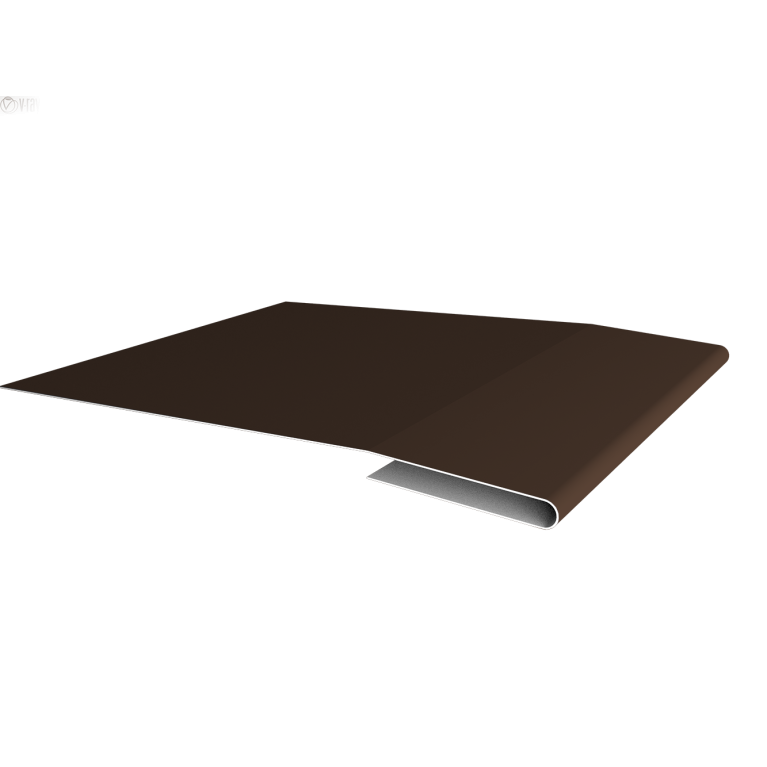 Планка примыкания для мягкой кровли 0,45 Drap TR RAL 8017 шоколад (3м)