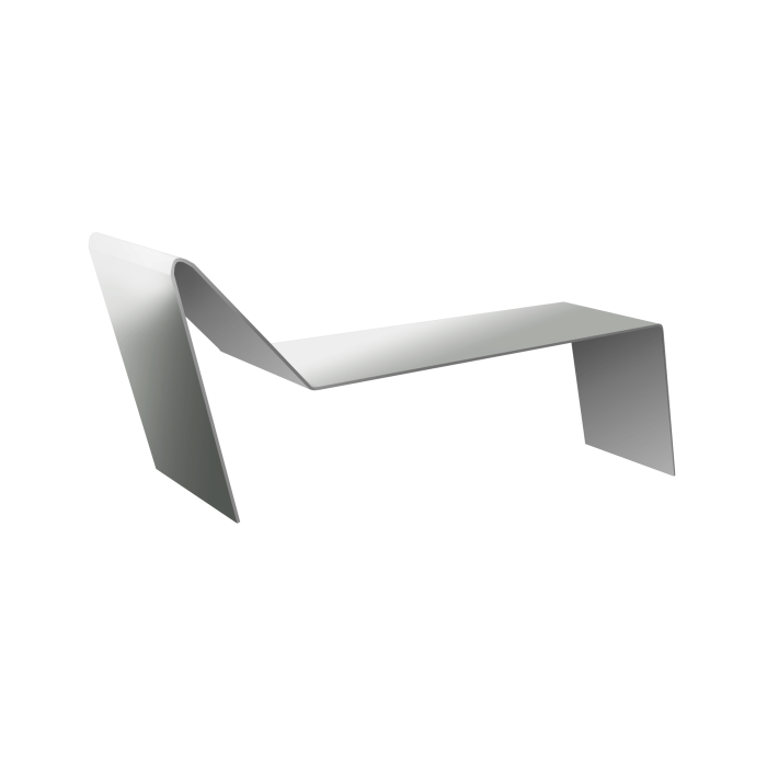 Планка примыкания для мягкой кровли 0,45 PE с пленкой RAL 7005 мышино-серый (3м)