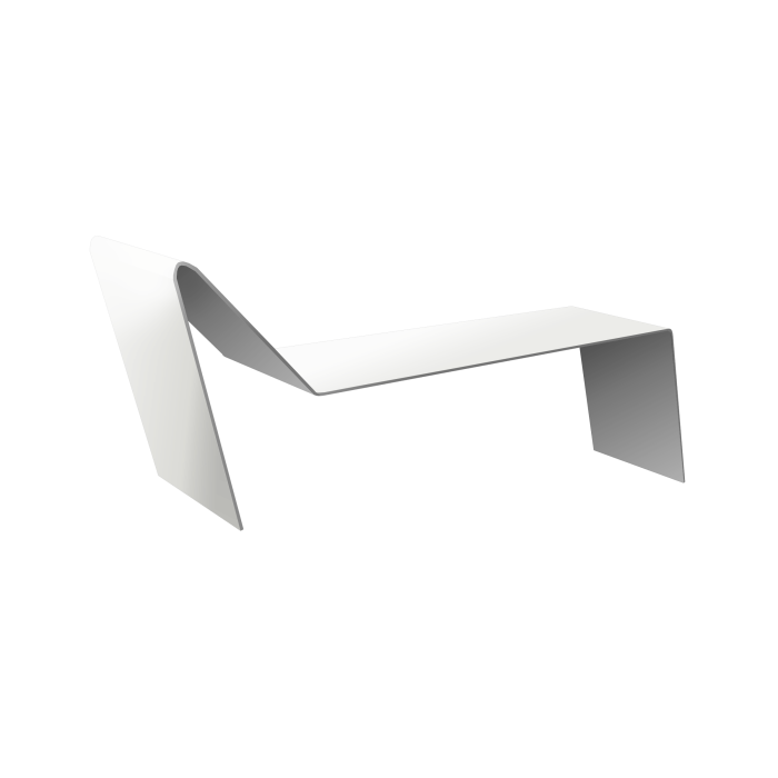 Планка примыкания для мягкой кровли 0,5 PE с пленкой RAL 9003 сигнальный белый (2м)