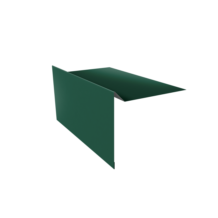 Планка ветровая для мягкой кровли 100х20х70 0,45 Drap TX RAL 6005 зеленый мох (3м)