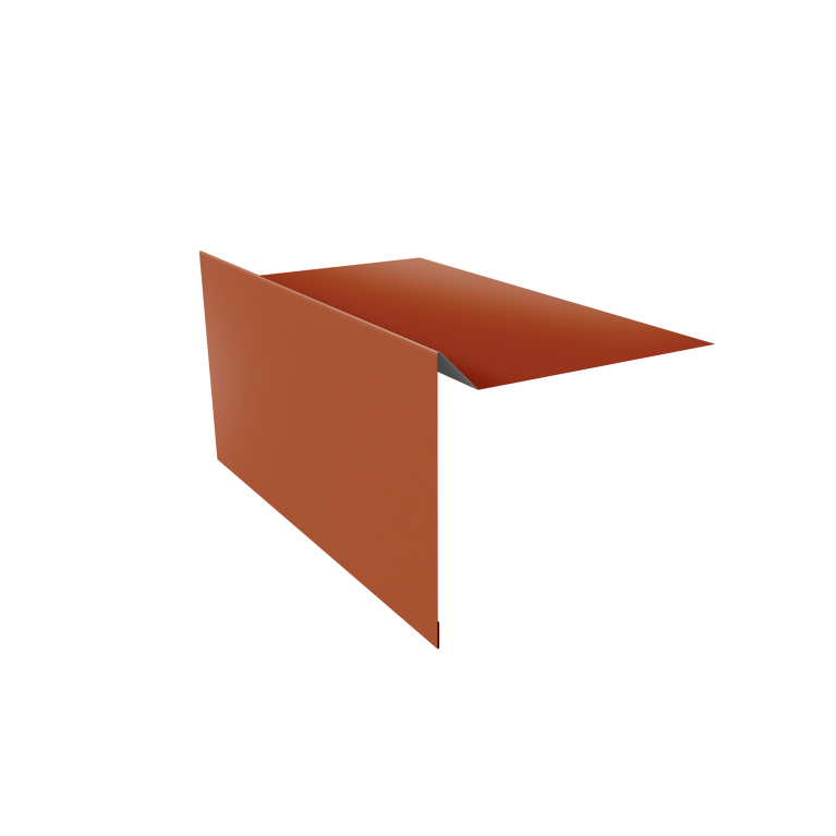 Планка ветровая для мягкой кровли 100х20х70 0,45 Drap TX RAL 8004 терракота (2м)