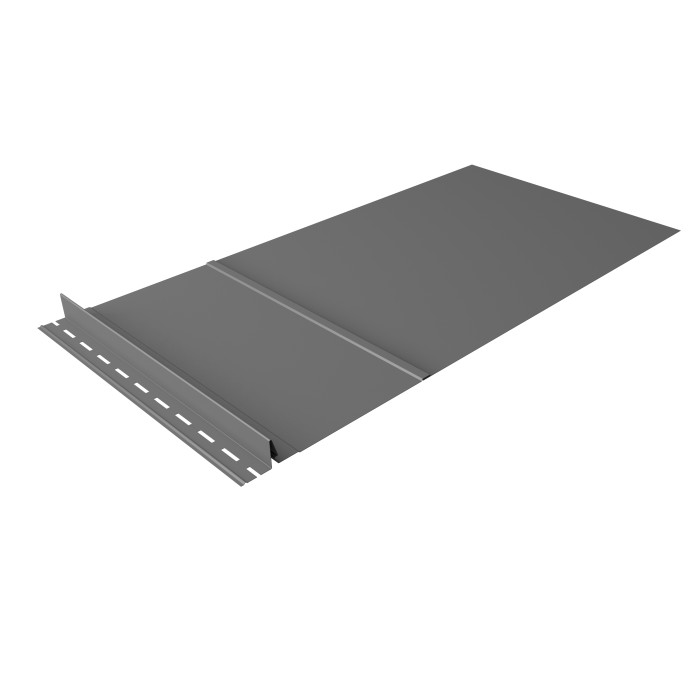 Элемент обхода Кликфальц Pro левый 0,45 PE RAL 9006 бело-алюминиевый