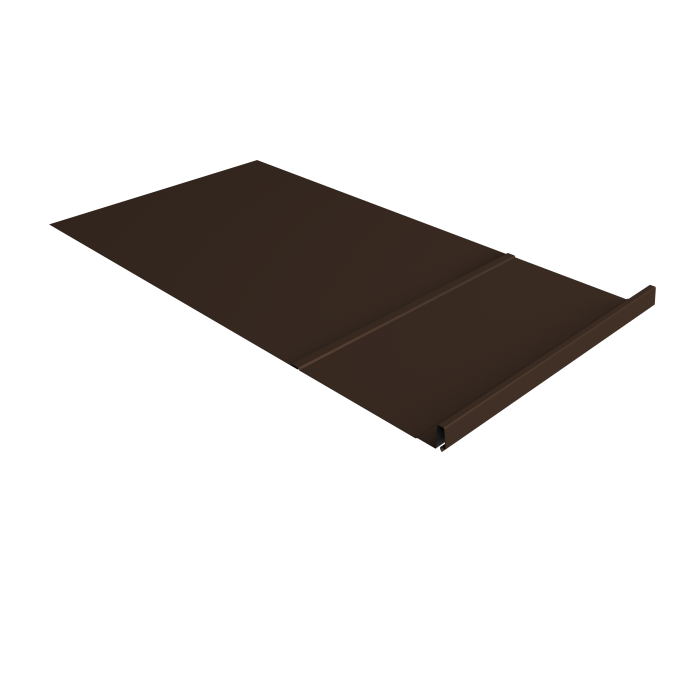 Элемент обхода Кликфальц Pro правый 0,5 Satin Matt RAL 8017 шоколад