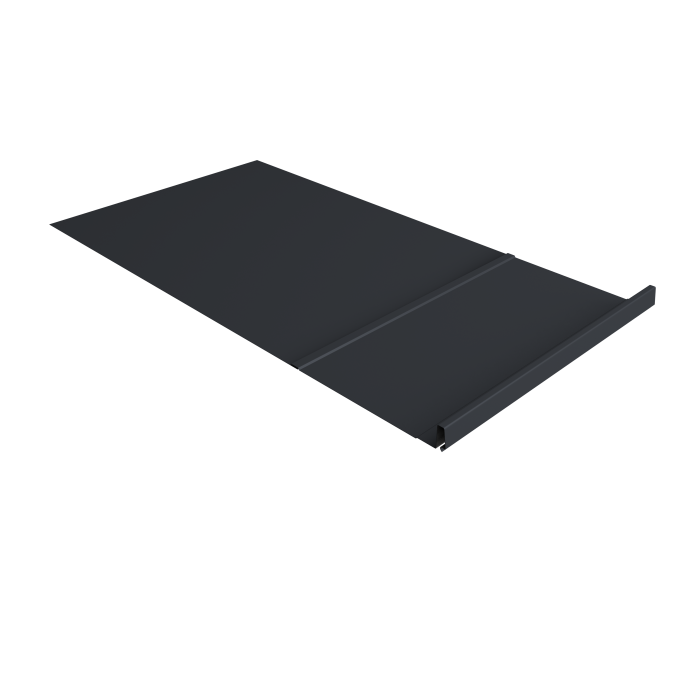 Элемент обхода Кликфальц Pro правый 0,5 Satin Matt TX RAL 7024 мокрый асфальт