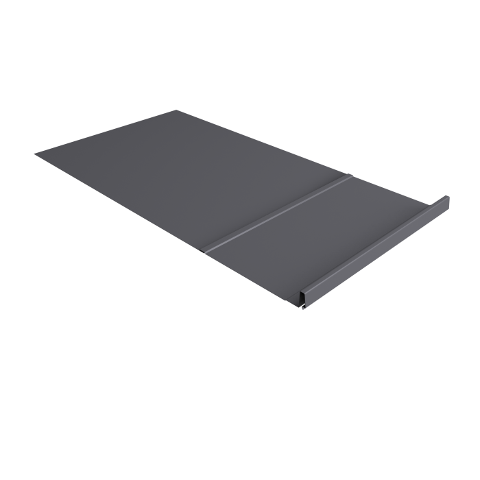 Элемент обхода Кликфальц Pro правый 0,5 Satin RAL 7004 сигнальный серый