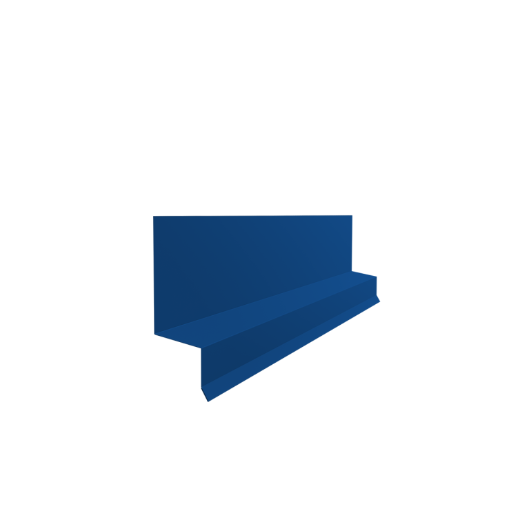 Отлив верхний фальц 0,4 PE с пленкой RAL 5005 сигнальный синий (2м)