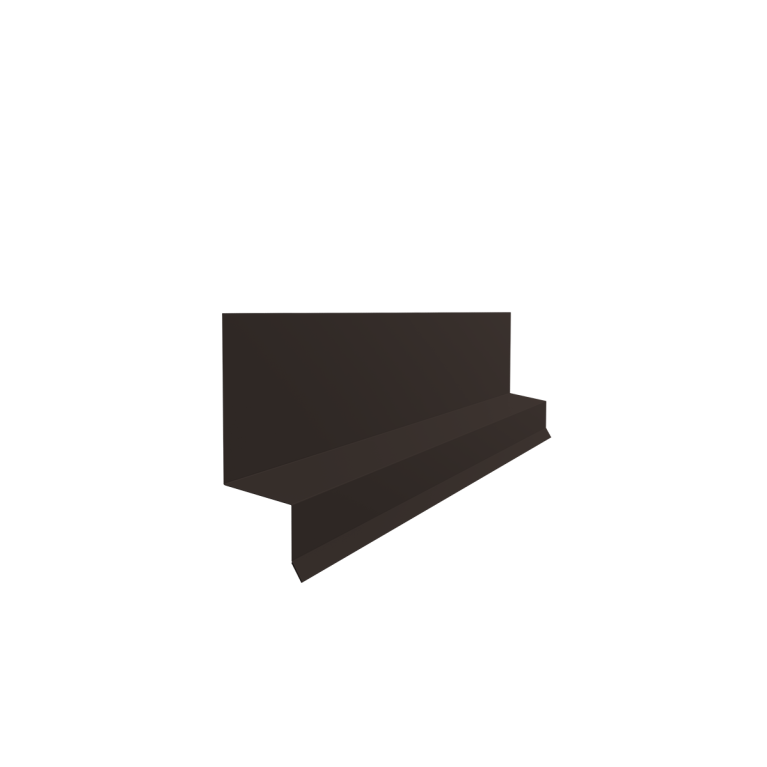 Отлив верхний фальц 0,45 PE-Double с пленкой RR 32 темно-коричневый (3м)
