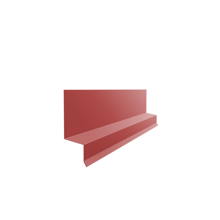 Отлив верхний фальц 0,45 PE с пленкой RAL 3011 коричнево-красный (2м)