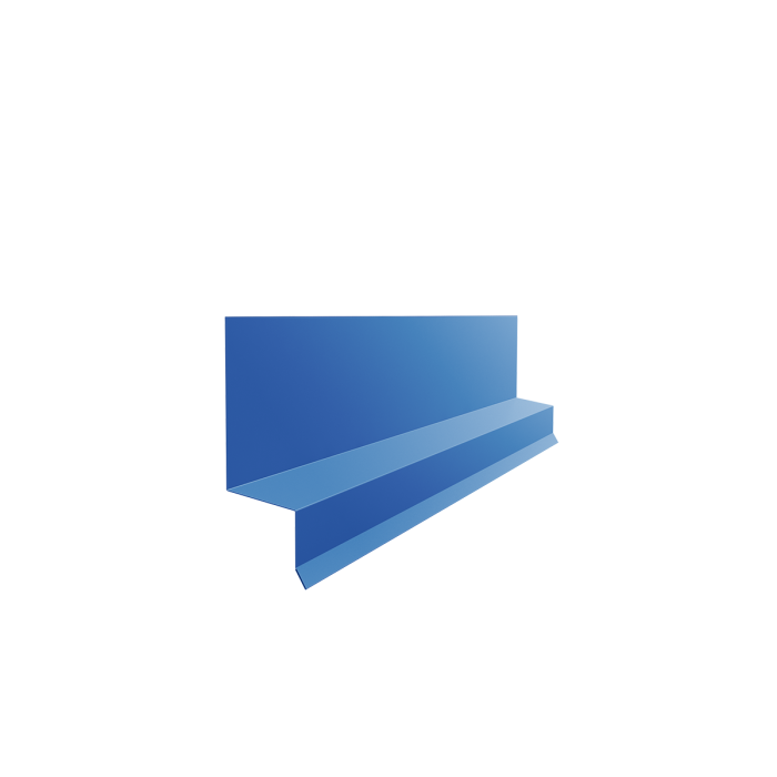 Отлив верхний фальц 0,45 PE с пленкой RAL 5002 ультрамариново-синий (3м)