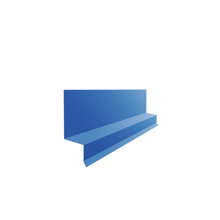 Отлив верхний фальц 0,45 PE с пленкой RAL 5002 ультрамариново-синий (3м)