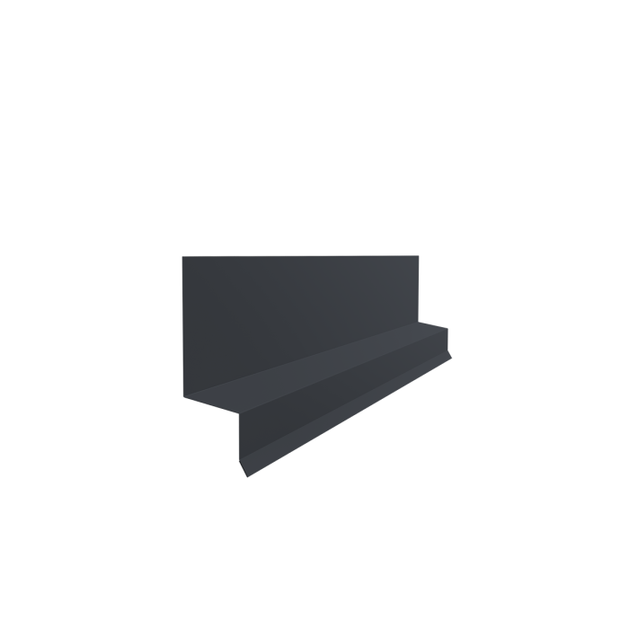 Отлив верхний фальц 0,5 PurPro с пленкой RAL 7024 мокрый асфальт (3м)