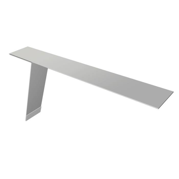 Планка карнизная фальц Grand Line 130х80 0,45 Drap TX RAL 7047 телегрей 4 (3м)