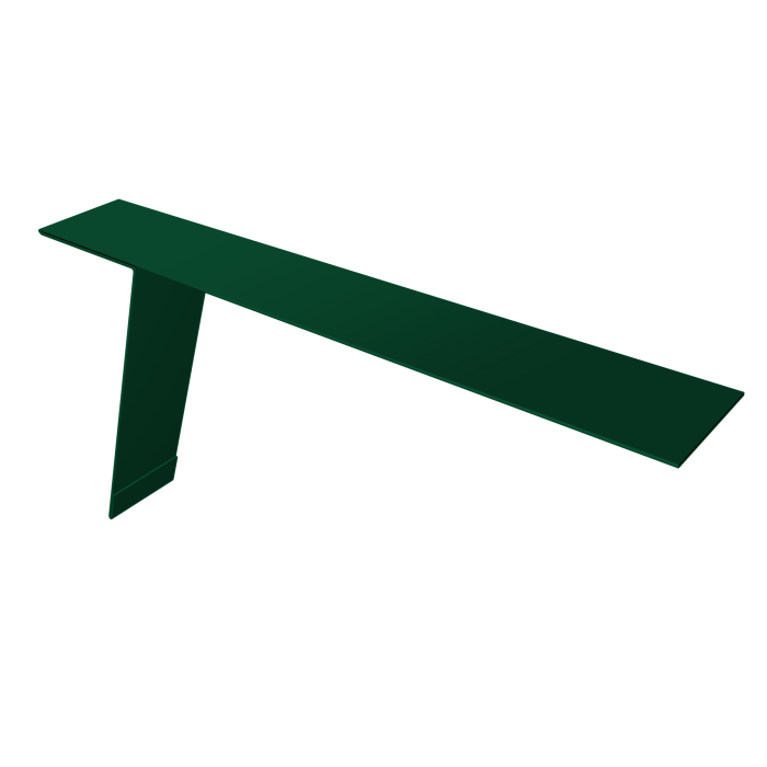 Планка карнизная фальц Grand Line 130х80 0,45 PE-Double с пленкой RAL 6005 зеленый мох (2м)