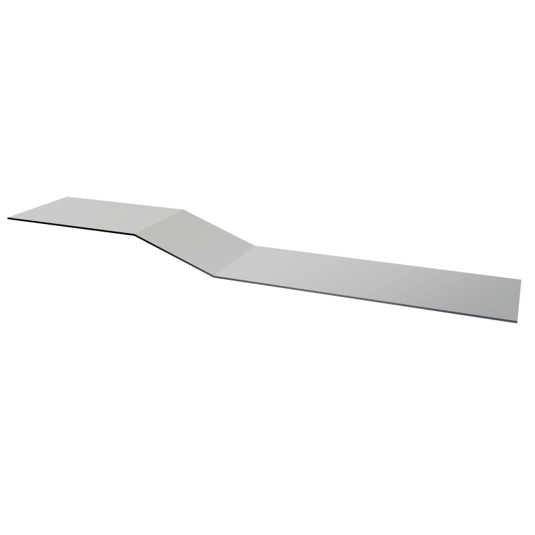 Планка крепежная фальц 0,45 Drap TX RAL 7047 телегрей 4 (2м)