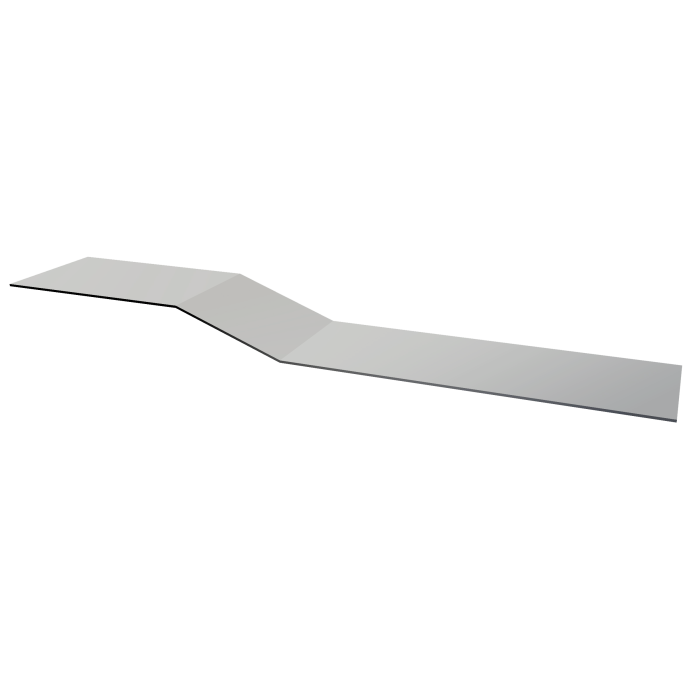 Планка крепежная фальц 0,45 Drap TX RAL 7047 телегрей 4 (3м)