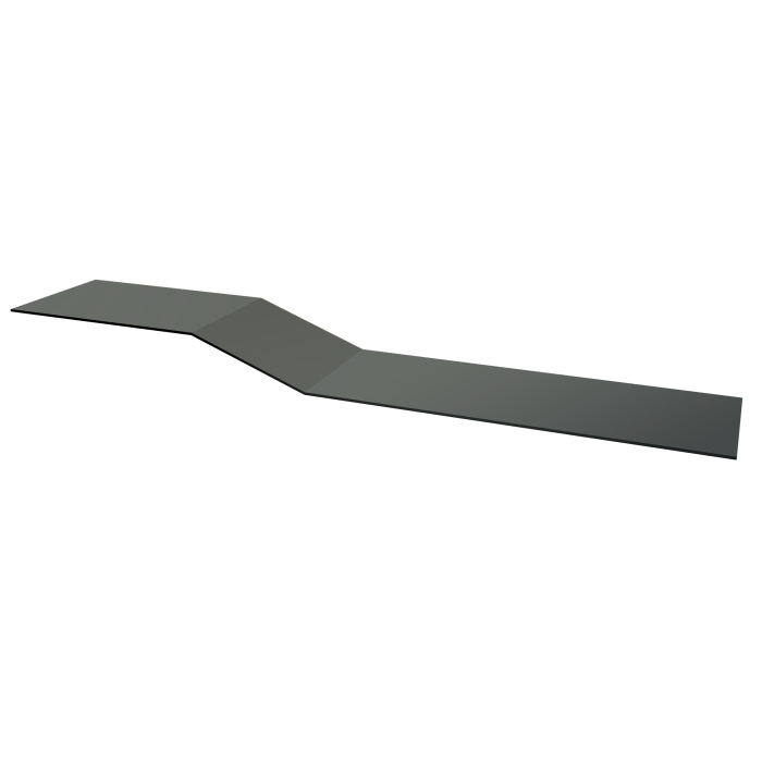 Планка крепежная фальц 0,45 PE с пленкой RAL 7005 мышино-серый (3м)