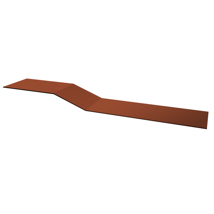 Планка крепежная фальц Grand Line 0,5 PurLite Matt RAL 8004 терракота (3м)