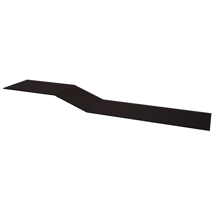 Планка крепежная фальц Grand Line 0,5 Satin Matt RAL 9005 черный (3м)