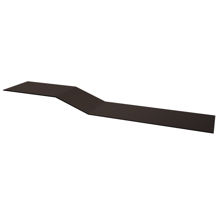 Планка крепежная фальц Grand Line 0,5 Satin Matt RR 32 темно-коричневый (3м)