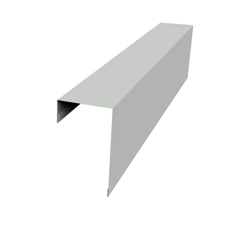 Планка торцевая фасадная фальц 65мм 0,45 Drap TX RAL 7047 телегрей 4 (3м)